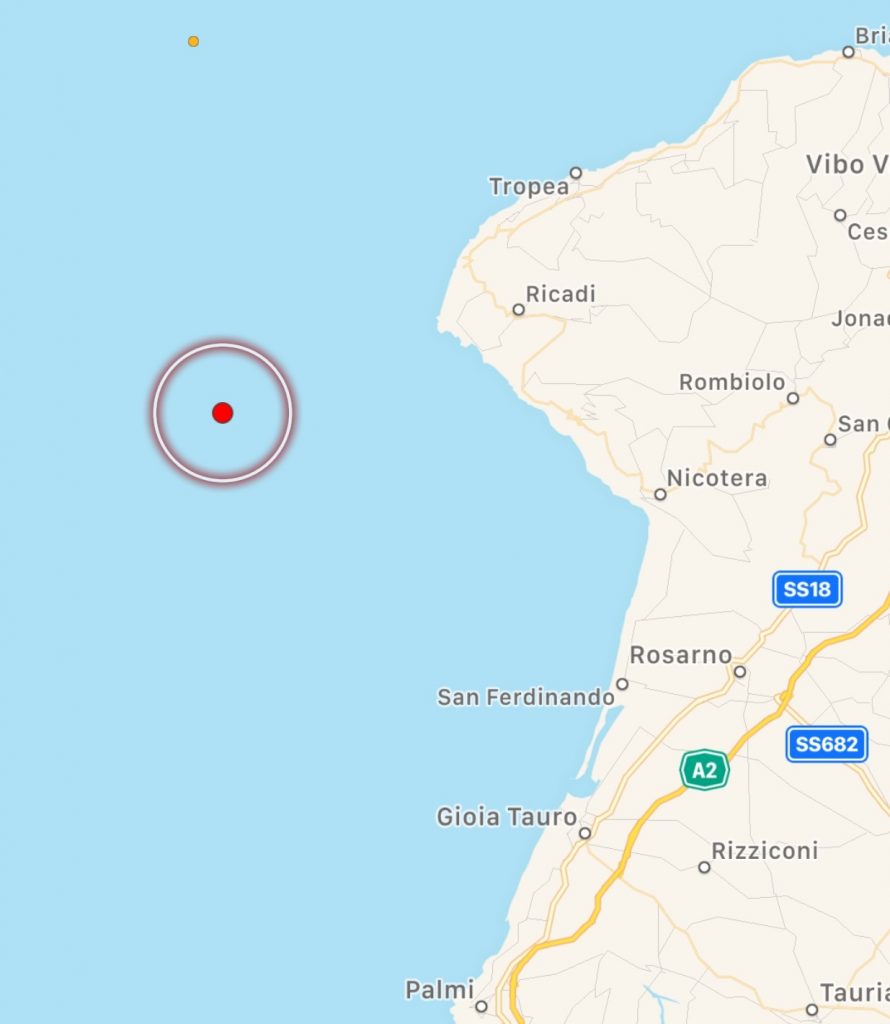 terremoto Ricadi Vibo Valentia