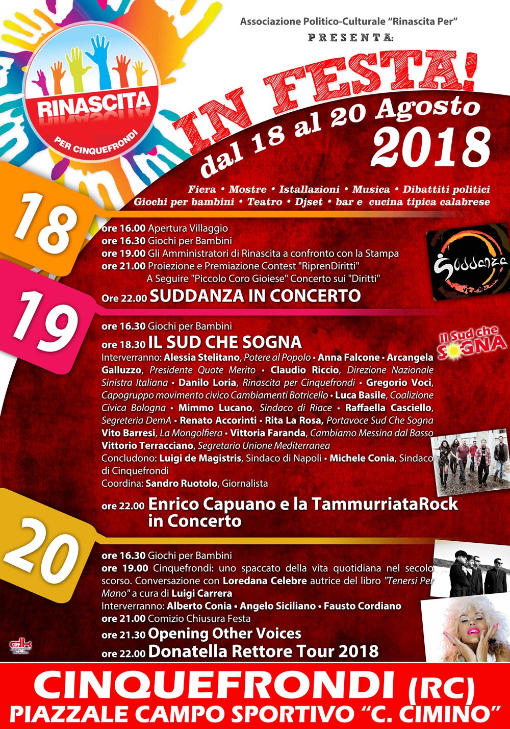 cinquefrondi rinascita in festa