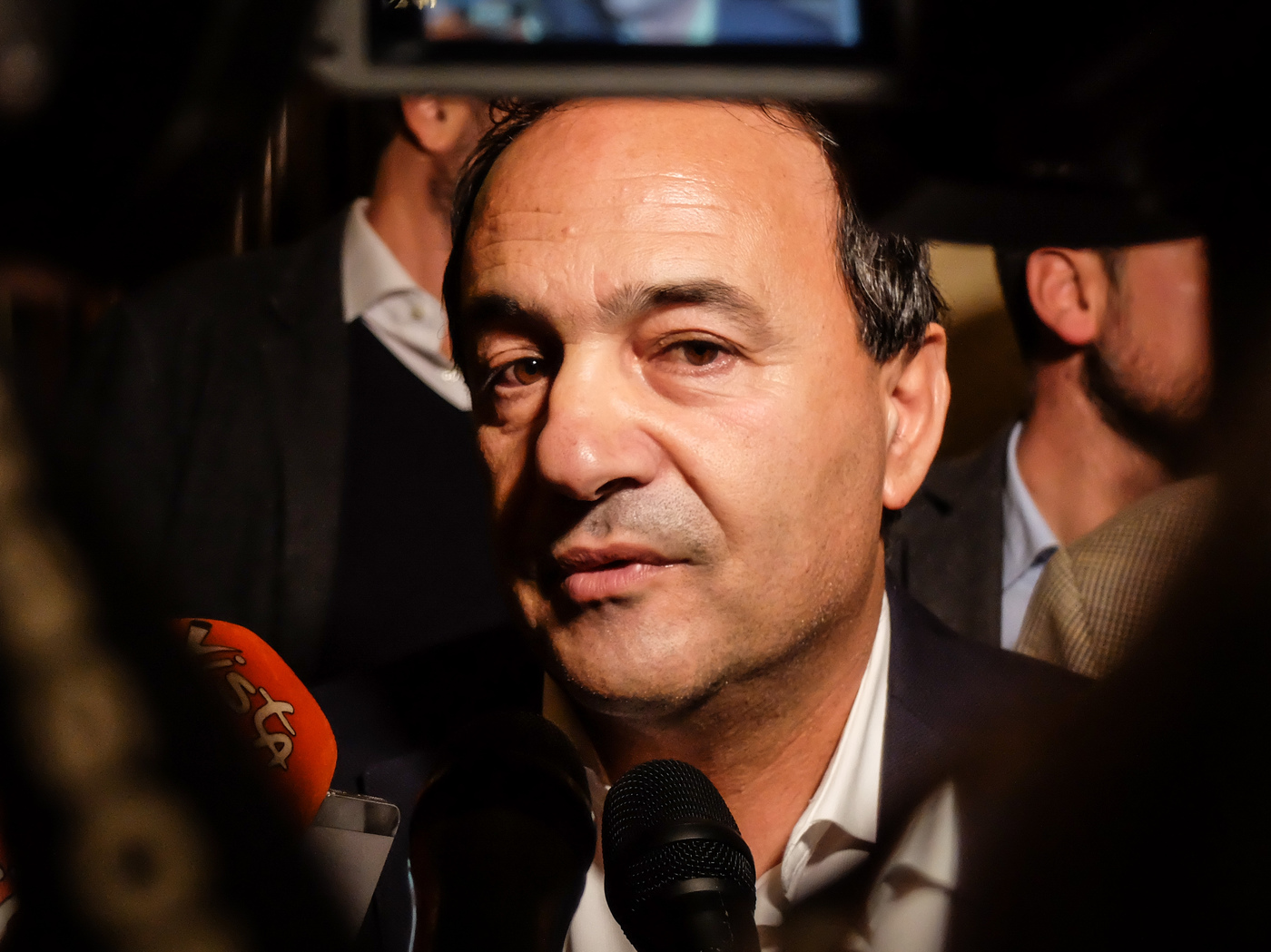 Il sindaco di Riace Mimmo Lucano a Palazzo Marino