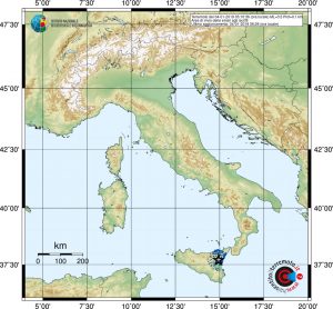 terremoto Etna Catania Ragalna