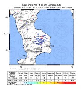 terremoto cosenza campana