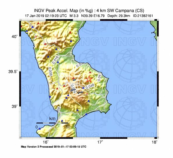 terremoto cosenza campana