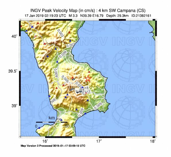 terremoto cosenza campana