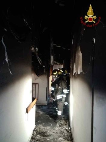 incendio casa di cura reggio calabria
