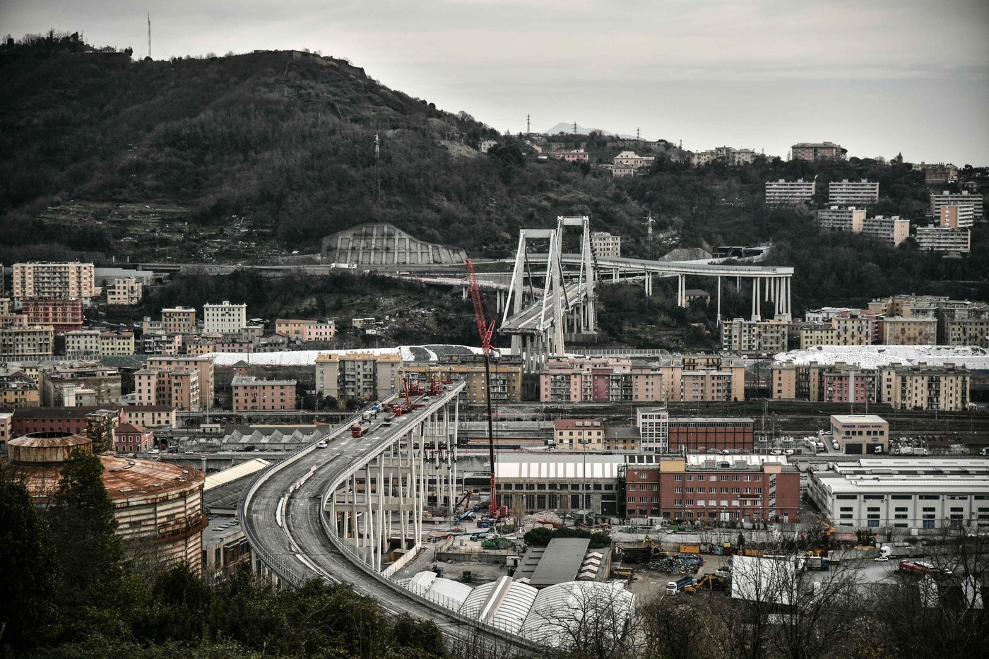 Genova, tutto pronto per l’inizio dei lavori di demolizione del Ponte Morandi
