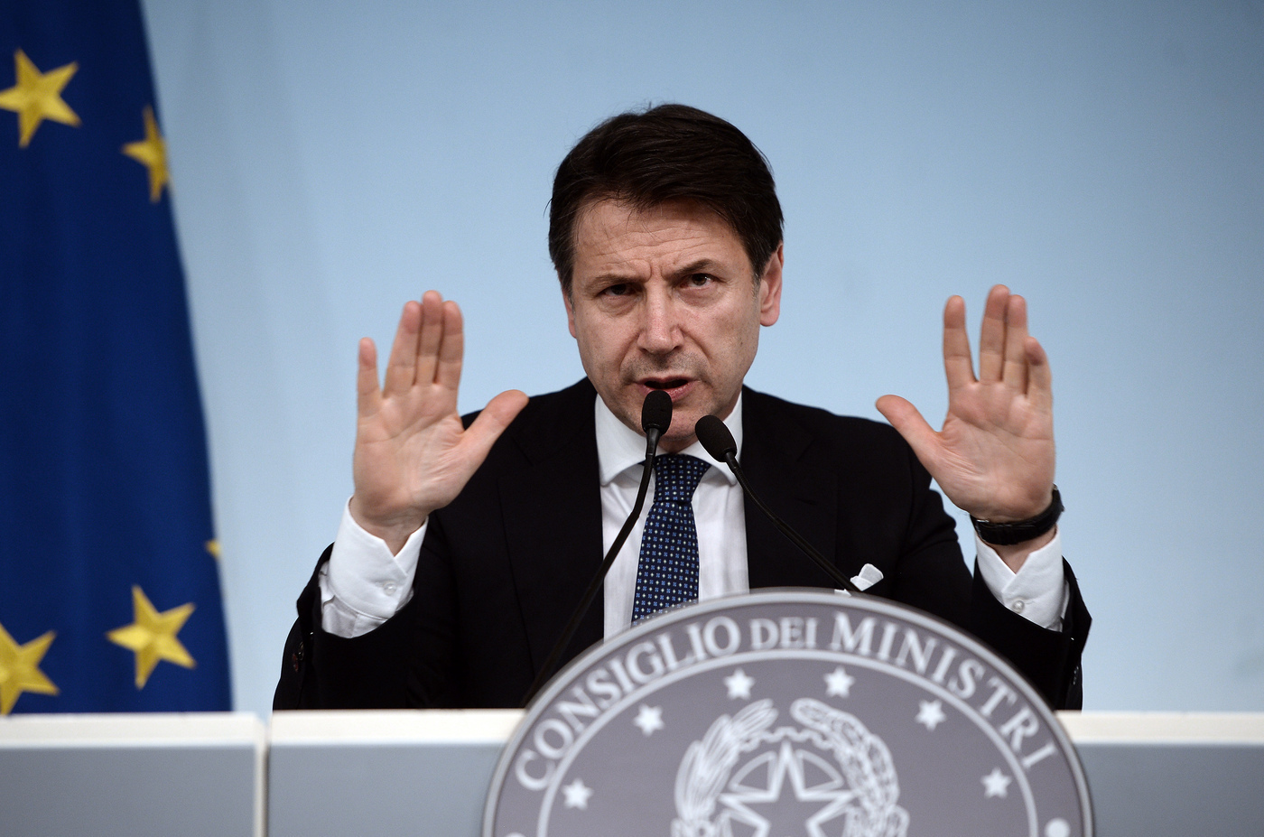 Tav, la conferenza stampa del premier Giuseppe Conte a Palazzo Chigi