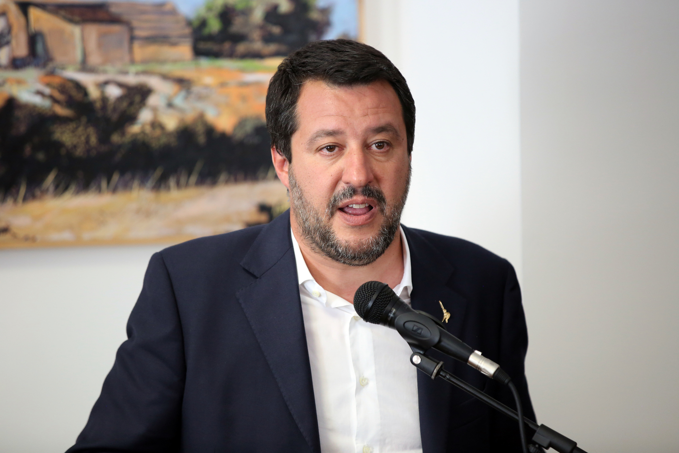 Sicilia, il Ministro Matteo Salvini inaugura il commissariato di Corleone