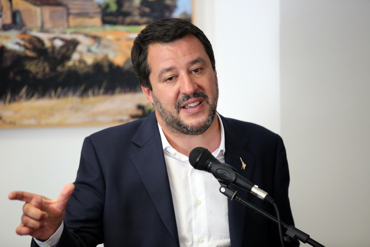 Sicilia, il Ministro Matteo Salvini inaugura il commissariato di Corleone