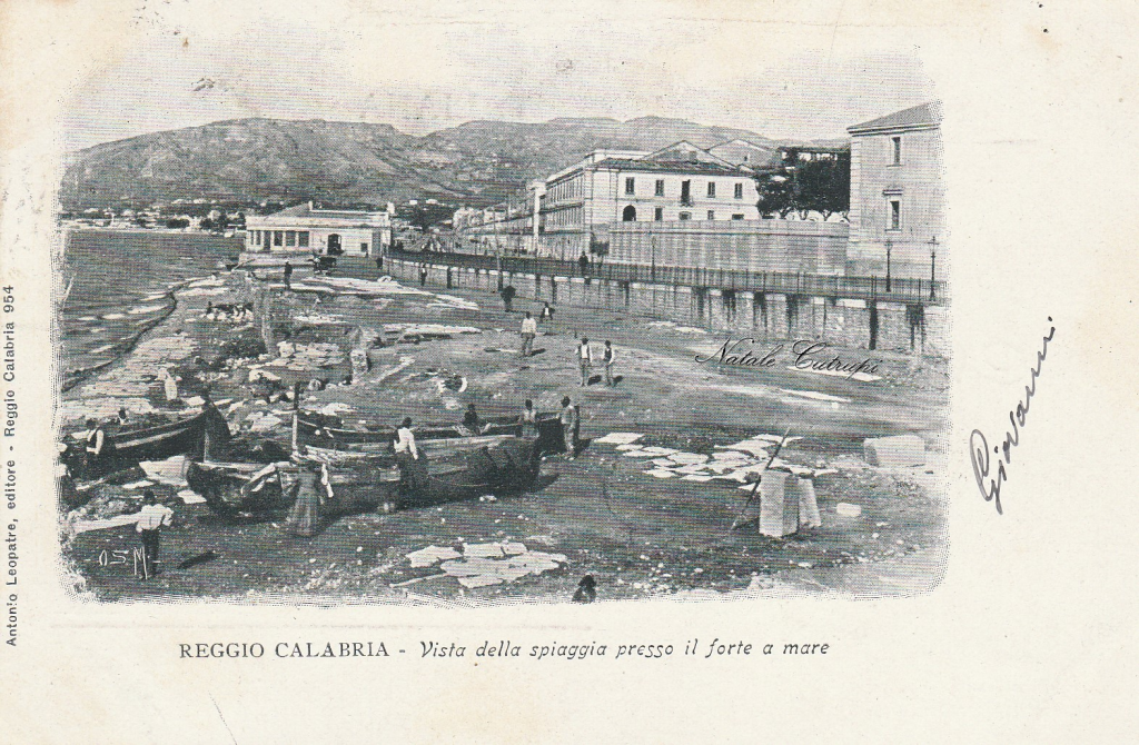 Ante 1908 2 Spiaggia Foto storica Reggio Calabria