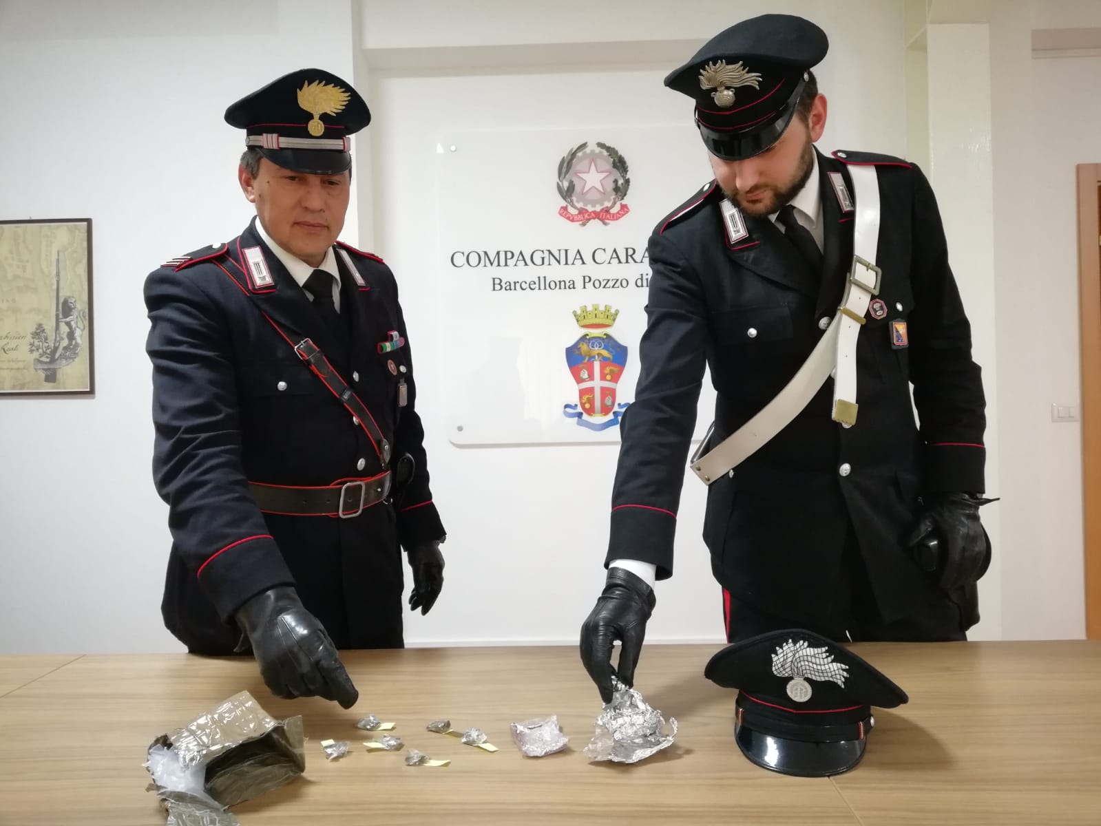 CC Barcellona Droga sequestrata