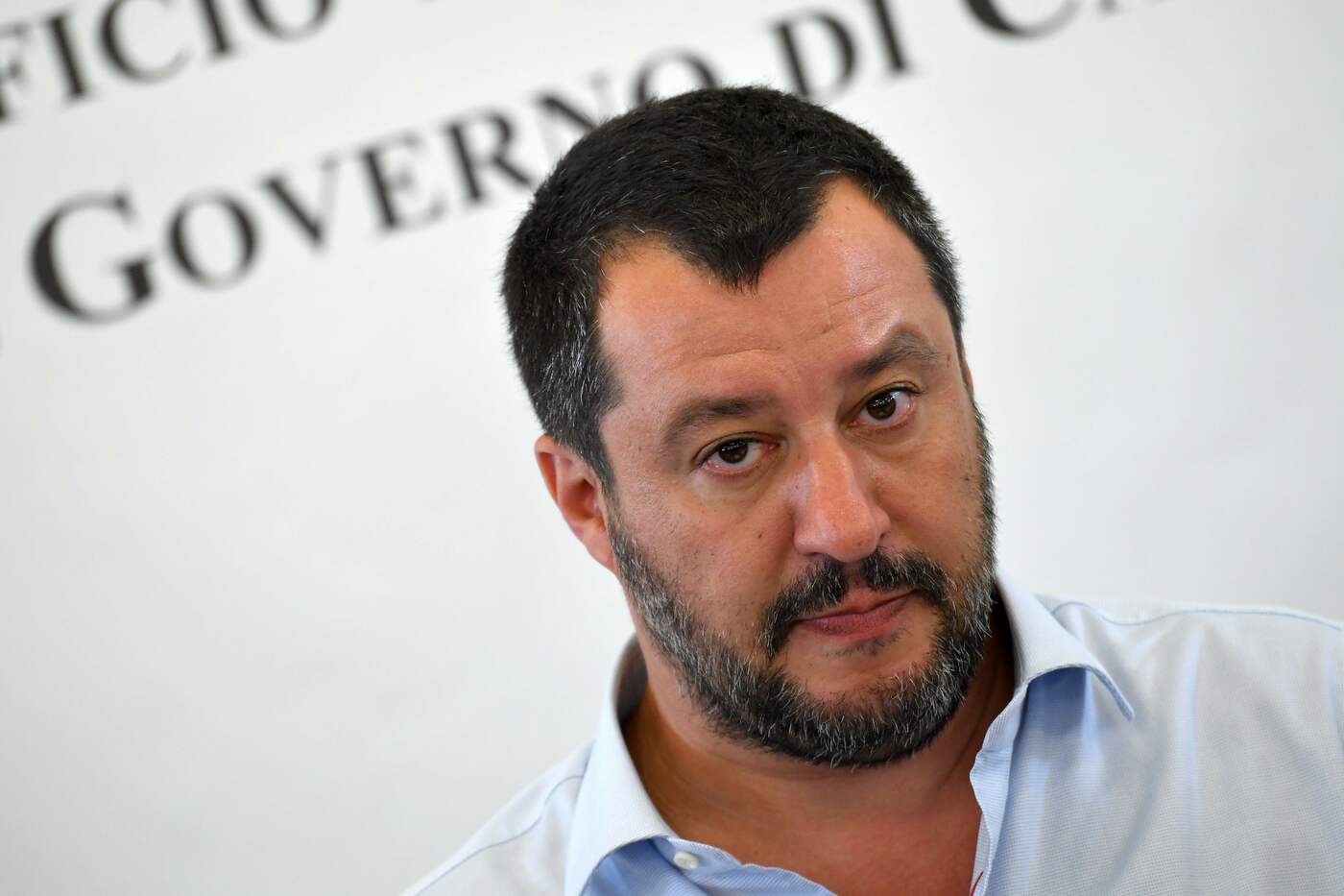 Matteo Salvini alla chiusura del centro di accoglienza per richiedenti asilo di Cara di Mineo