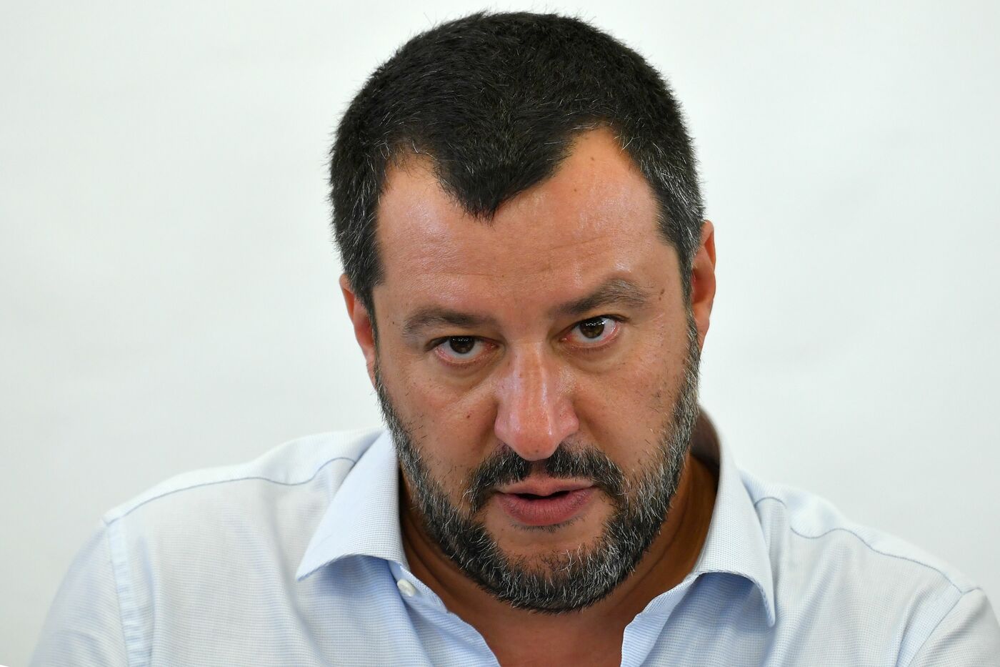 Matteo Salvini alla chiusura del centro di accoglienza per richiedenti asilo di Cara di Mineo