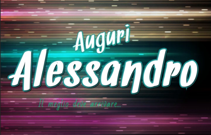 auguri alessandro