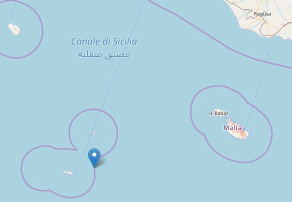 terremoto lampedusa linosa