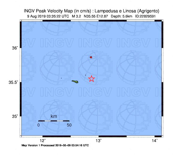 terremoto lampedusa linosa