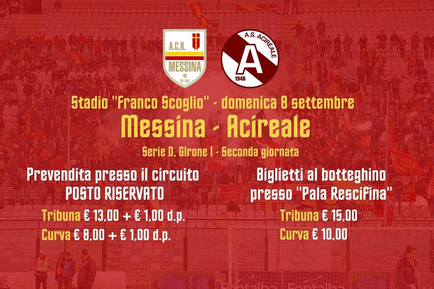 Biglietti Messina Acireale