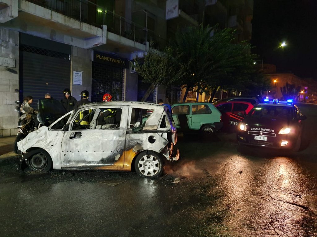 incendio via catania messina