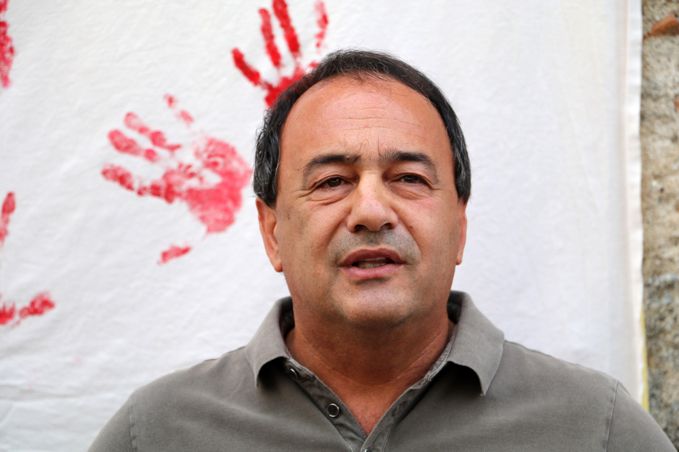 Conferenza stampa dell’ex sindaco di Riace Mimmo Lucano