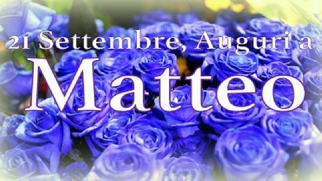 Auguri Matteo