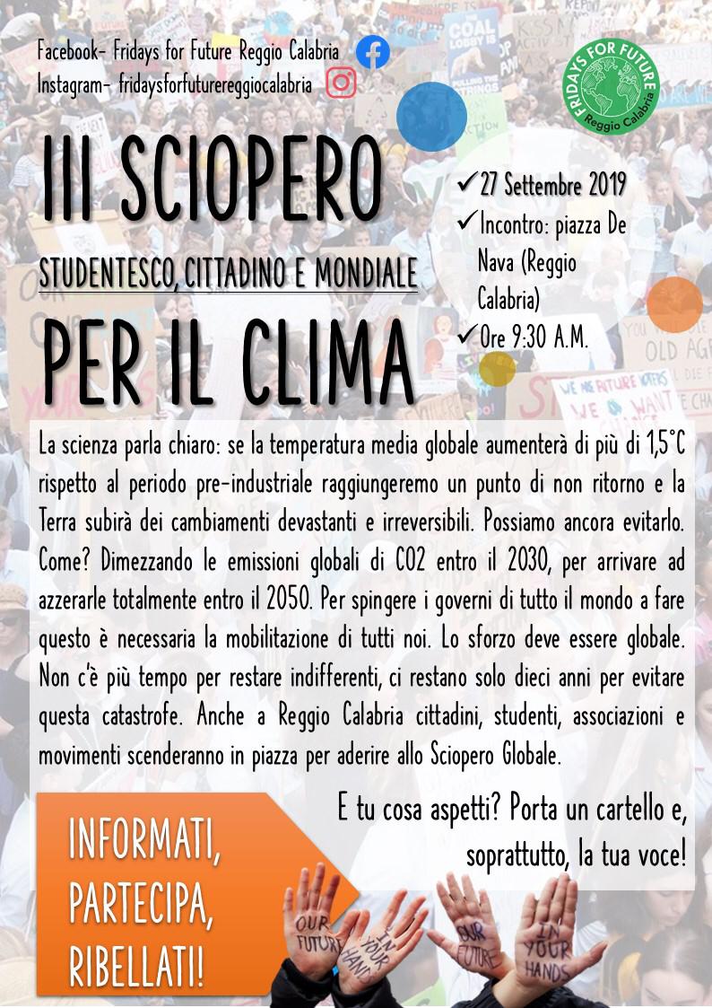 sciopero clima
