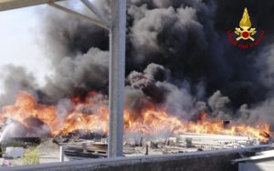 Incendio Terme Vigliatore