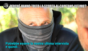 Capitano Ultimo scorta