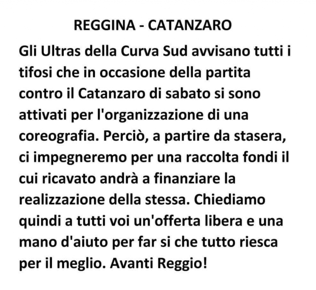 coreografia reggina