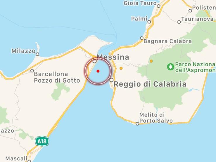 terremoto stretto di messina ordigno bellico 29 ottobre 2019