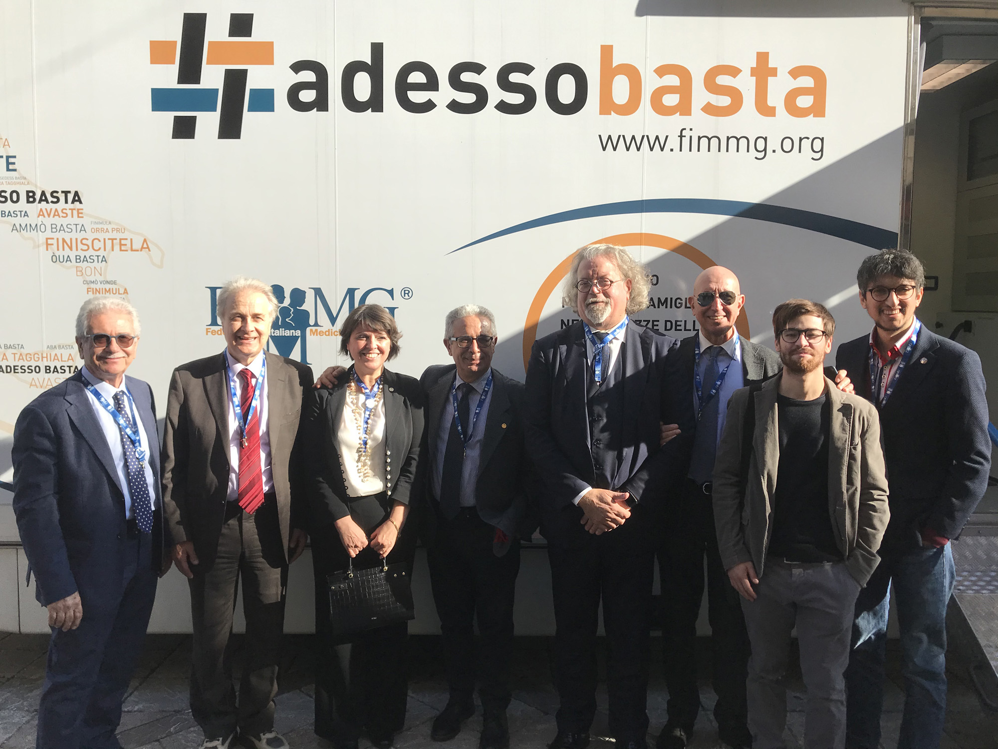 Il camper e i rappresentanti FIMMG