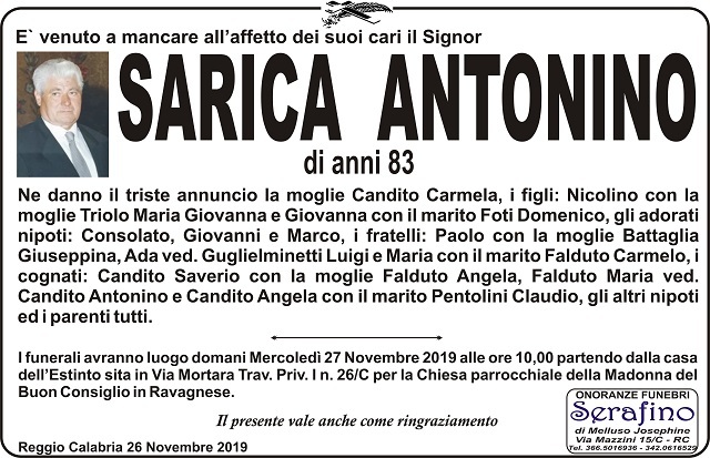 antonino sarica