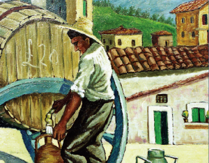 leotti paesaggio con carretti