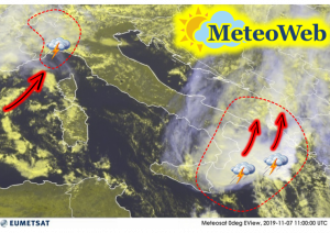 mappa maltempo calabria sicilia