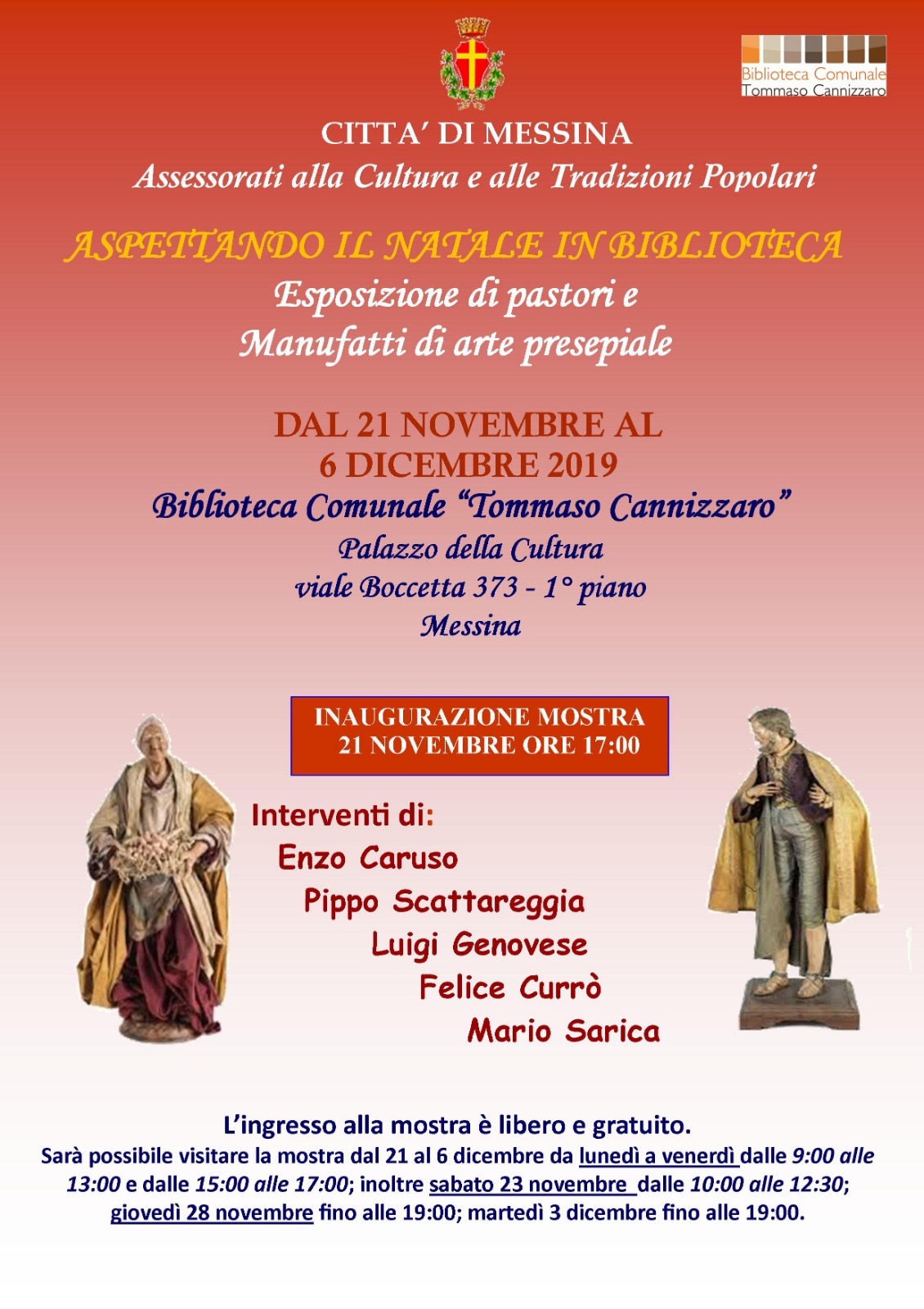 mosta natale biblioteca comunale messina