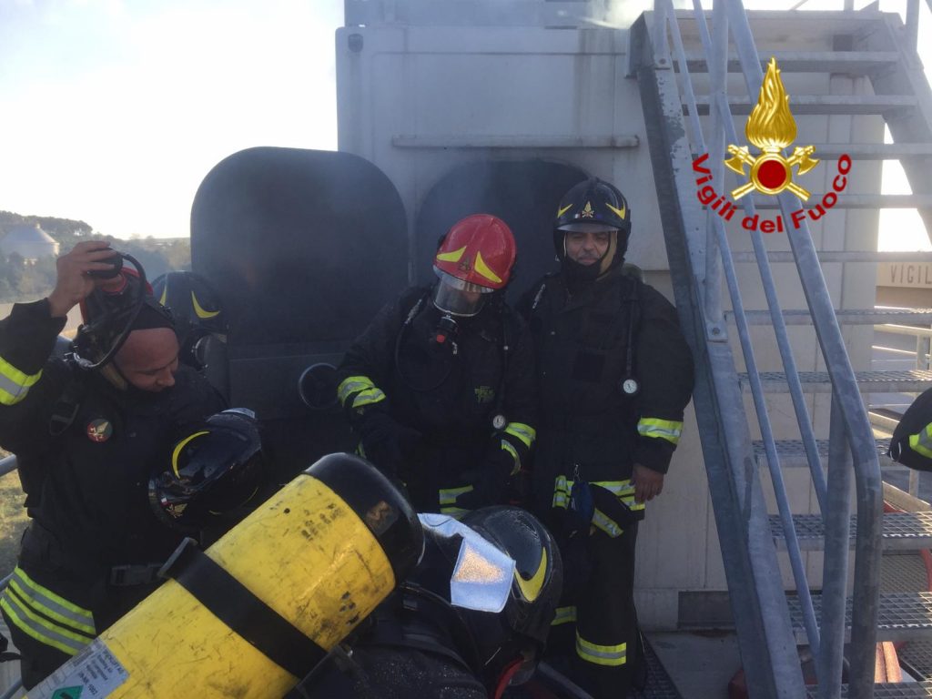 vigili fuoco esercitazione messina