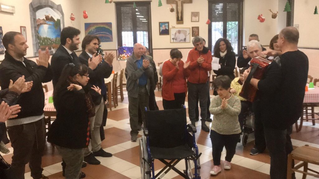 don orione sedia rotelle vento stretto