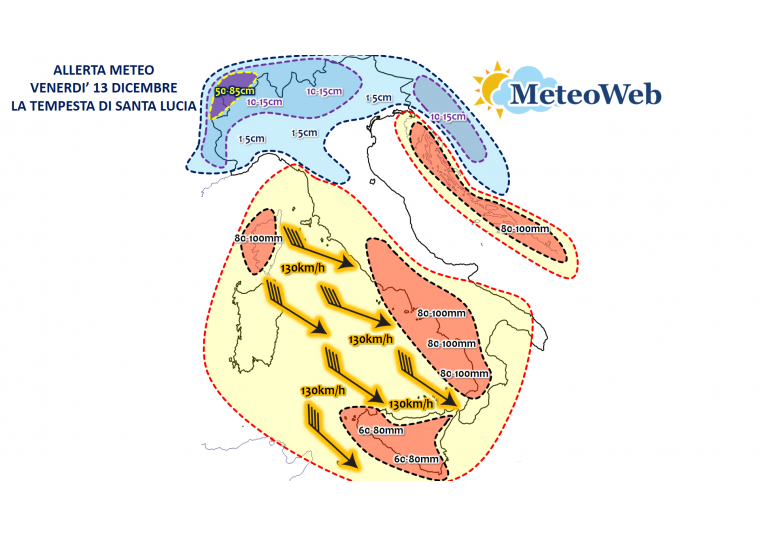 mappa venerdì 13 dicembre