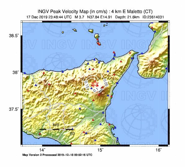 terremoto etna maletto catania