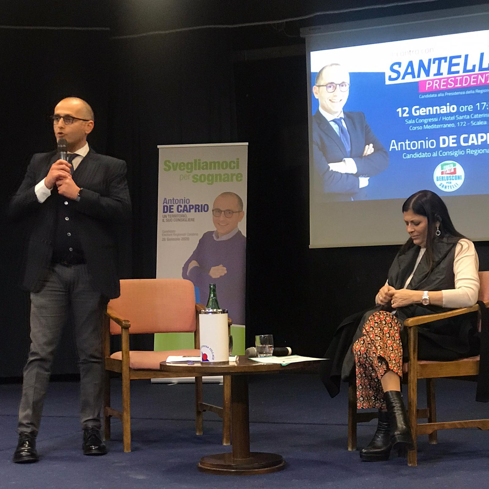 Antonio De Caprio e Jole Santelli durante l’incontro