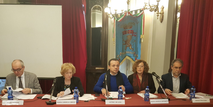 Da sin. Manfrè, Librizzi, De Luca, Caponetti, Privitera