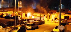 INCENDIO BARACCOPOLI CAMARO SOTTOMONTAGNA (
