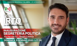 inaugurazione segreteria irto reggio