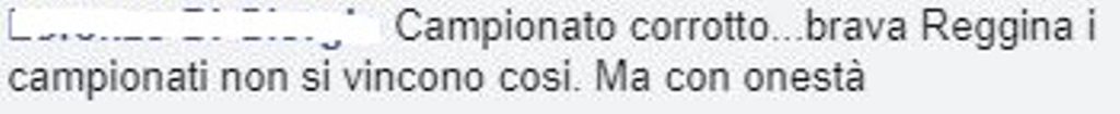 reazioni social bisceglie reggina