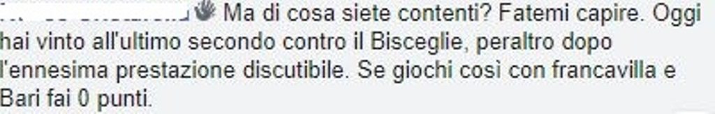 reazioni social bisceglie reggina