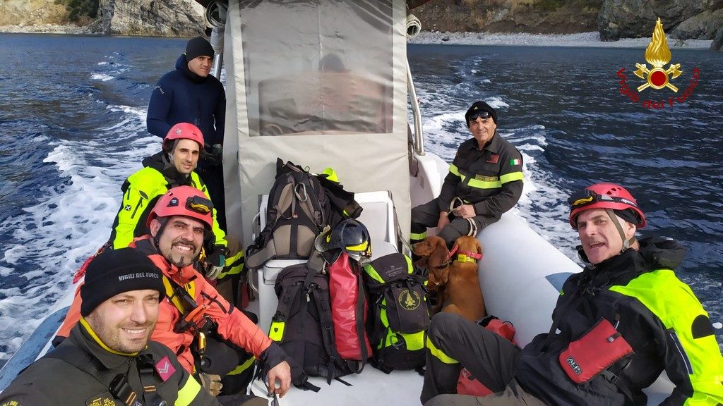 salvataggio cani vigili fuoco