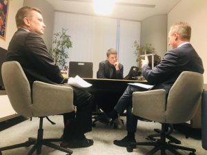 Eurodeputato Ignazio Corrao con Direttore Generale Mobilità e Trasporto UE Filip Cornelis