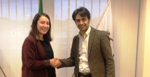 Marco Corsaro e la vicepresidente Udicon Martina Donini