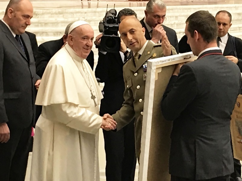 PAPA FRANCESCO BRIGATA AOSTA (
