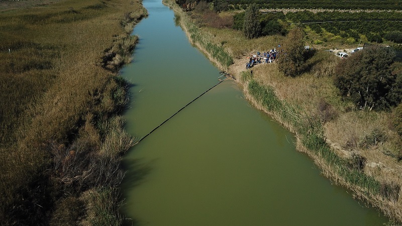barriera antiplastica fiume platani