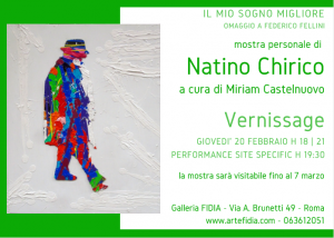 mostra natino chirico