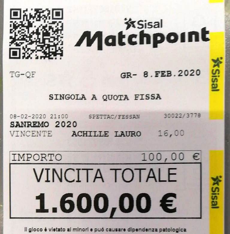 scommesse sanremo